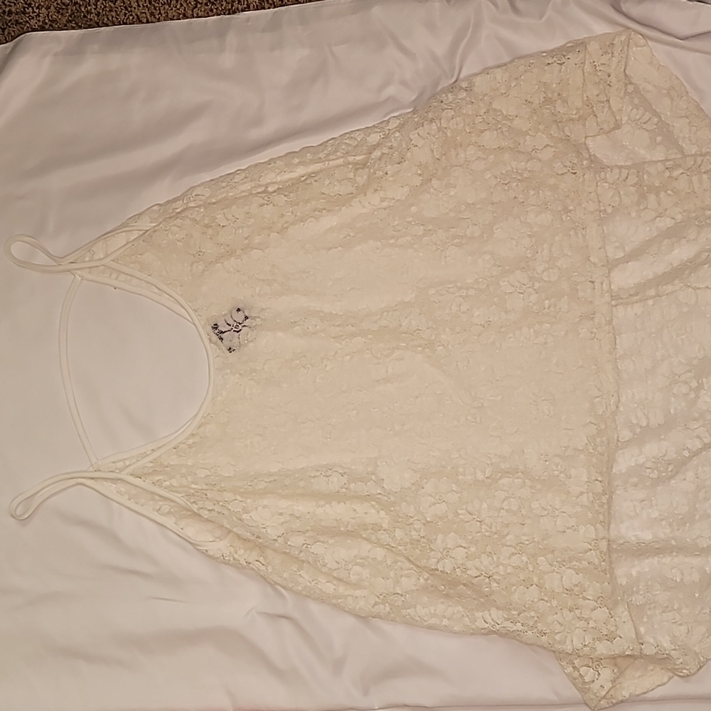 White Lace Cover Up